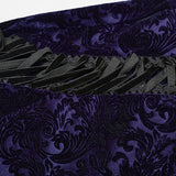 Goth-Schlaghose aus Jacquard mit dunkler Textur