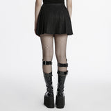 Faltenrock mit Punk-Muster