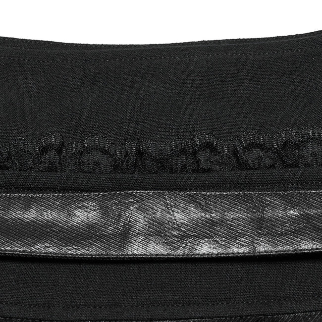 Punk-Faltenlederrock