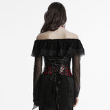 Gothic-Lacklederkorsett mit Leopardenmuster