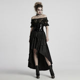 Gothic-Lacklederkorsett mit Leopardenmuster