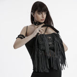 Punk Totenkopf Quastentasche