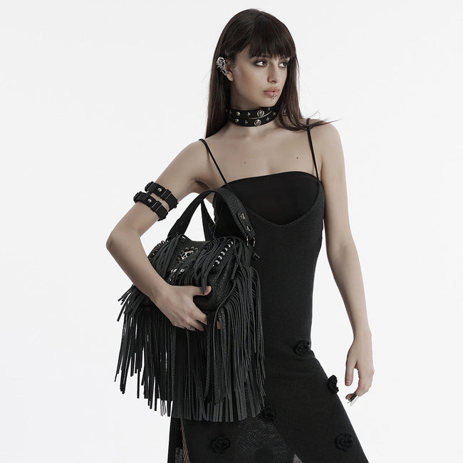 Punk Totenkopf Quastentasche