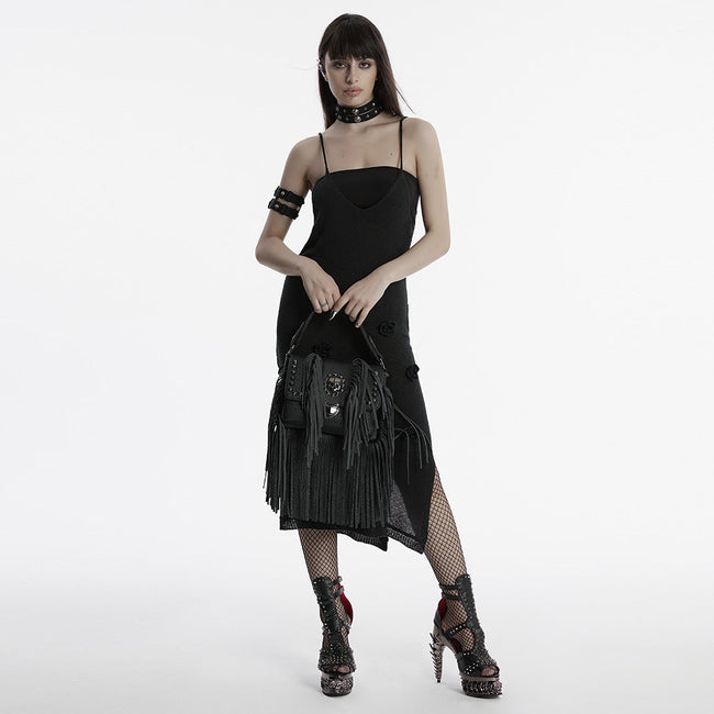 Punk Totenkopf Quastentasche