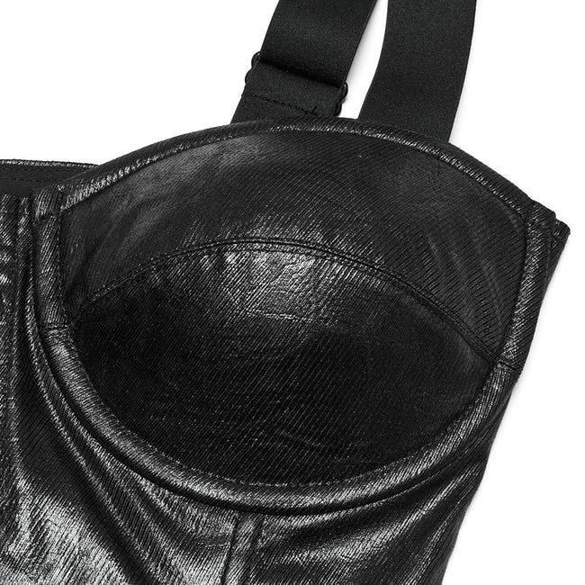 Punk-Weste mit Farbverlauf und Karomuster