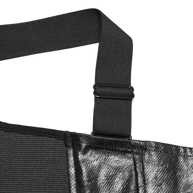 Punk-Weste mit Farbverlauf und Karomuster