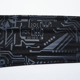 T-Shirt mit Cyber-Skull-Farbverlaufsdruck