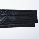 T-Shirt mit Cyber-Skull-Farbverlaufsdruck