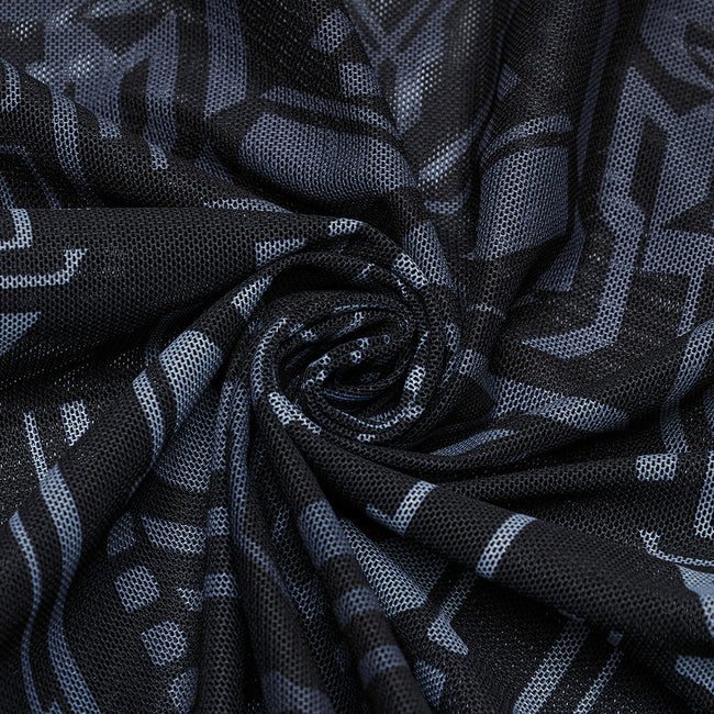 T-Shirt mit Cyber-Skull-Farbverlaufsdruck