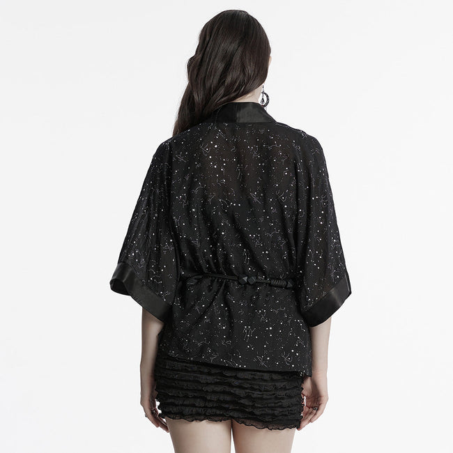 Gothic Glänzender Kurzmantel