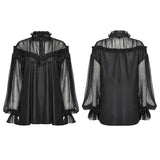 Gothic Pullover Chiffonhemd