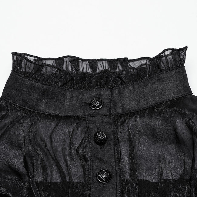 Gothic Pullover Chiffonhemd