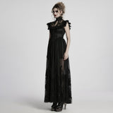 Gothic Kleid mit kleinen fliegenden Ärmeln