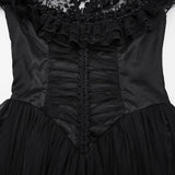 Gothic Kleid mit kleinen fliegenden Ärmeln