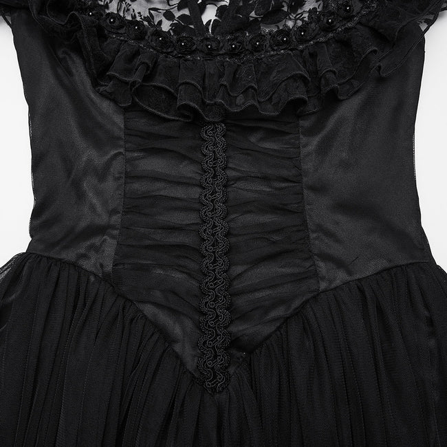 Gothic Kleid mit kleinen fliegenden Ärmeln