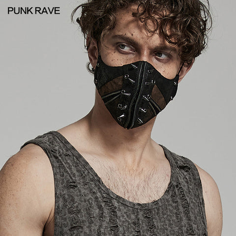 Punk-Hardcore-Spike-Gesichtsmaske