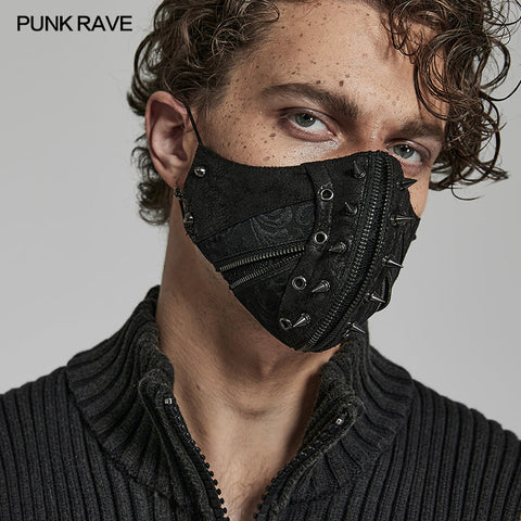 Punk-Hardcore-Spike-Gesichtsmaske