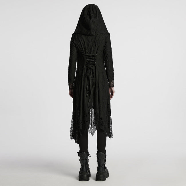 Gothic Dekadenter asymmetrischer Strickmantel