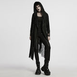 Gothic Dekadenter asymmetrischer Strickmantel