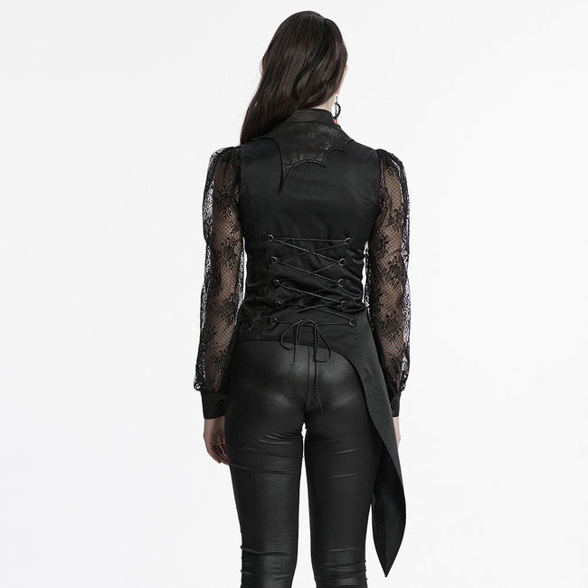 Dark Night Goth Asymmetrische Weste