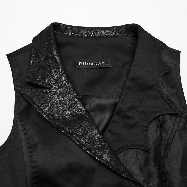 Dark Night Goth Asymmetrische Weste