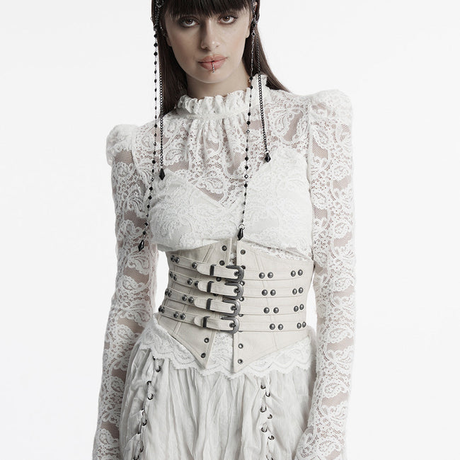 Punk Retro Leder Korsett