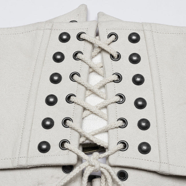 Punk Retro Leder Korsett