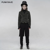 Vintage Gothic Jacquard Jacke