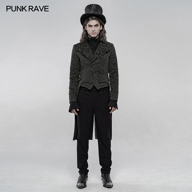 Vintage Gothic Jacquard Jacke