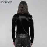 Gothic Imitation Haifischhaut Langarm T-Shirt