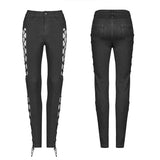 Punk Split Hollow-Out Hose