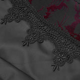 Gothic Leggings mit brennenden Blumen