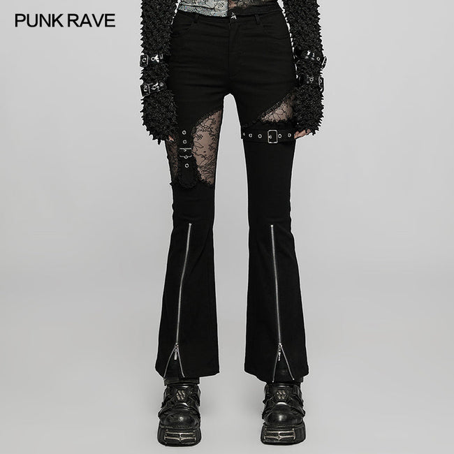 Gothic elastische Schlaghose