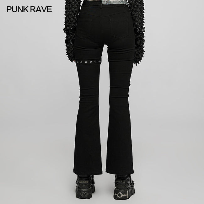 Gothic elastische Schlaghose