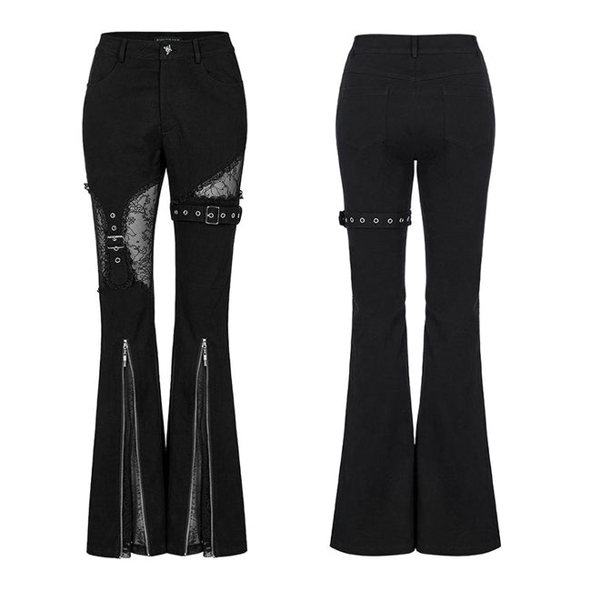 Gothic elastische Schlaghose
