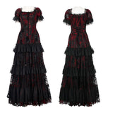 Gothic Kleid mit wunderschönem Druck