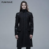 Gothic Einfache Wollstoffjacke