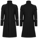 Gothic Einfache Wollstoffjacke
