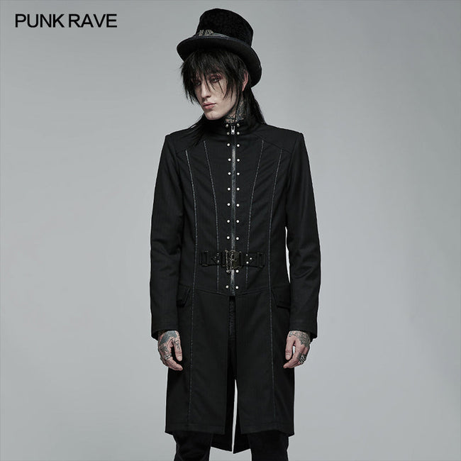 Goth hübsche mittellange bestickte Jacke