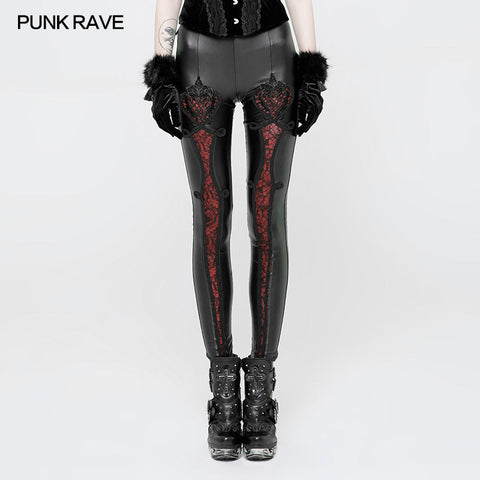 Vampir Sweet Love Leder Gothic Leggings