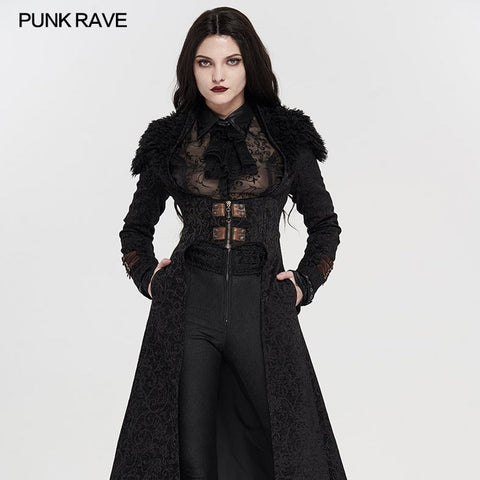 Warme lange Steampunk-Mäntel