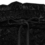 Goth-Schlaghose aus Jacquard mit dunkler Textur
