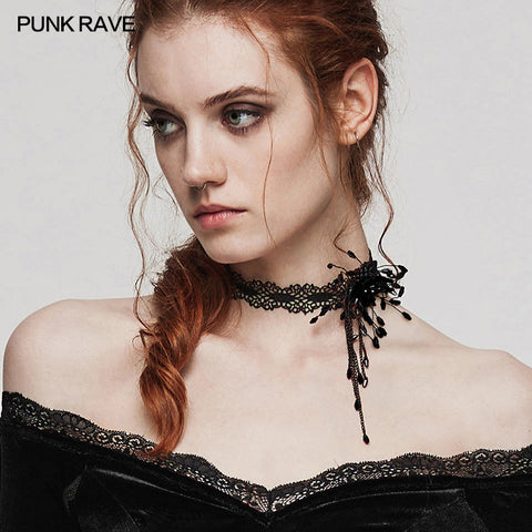 GOTH Blutstropfen-Halsband