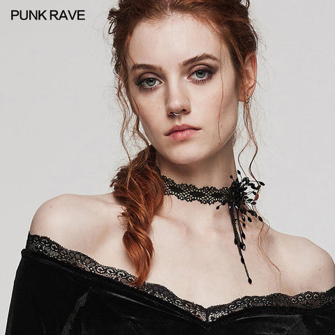 GOTH Blutstropfen-Halsband