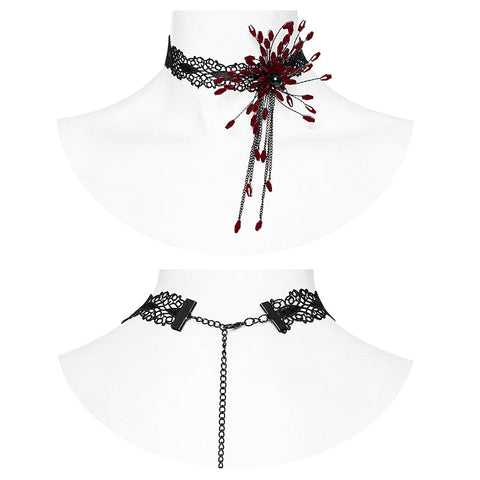 GOTH Blutstropfen-Halsband