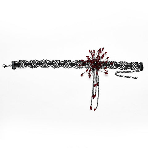 GOTH Blutstropfen-Halsband