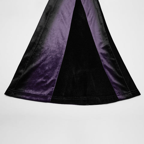 Schlaghose mit Gothic-Farbverlaufsdruck