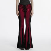 Schlaghose mit Gothic-Farbverlaufsdruck
