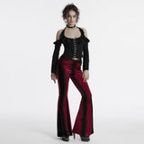 Schlaghose mit Gothic-Farbverlaufsdruck