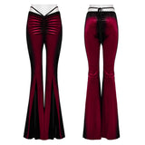Schlaghose mit Gothic-Farbverlaufsdruck